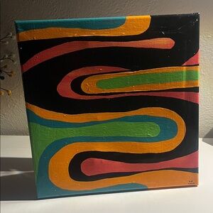 Abstract Multicolor Handmade Canvas Art